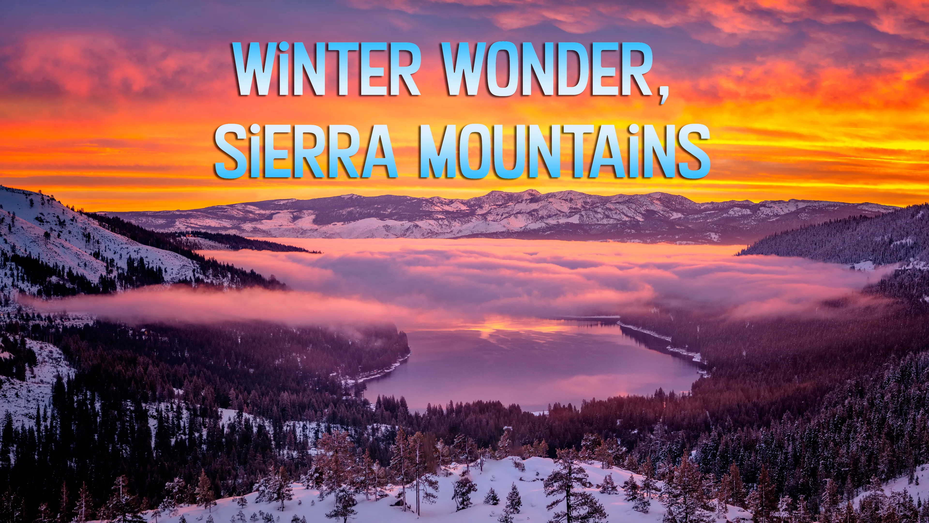Winter Wonder, Sierra Mountains poster